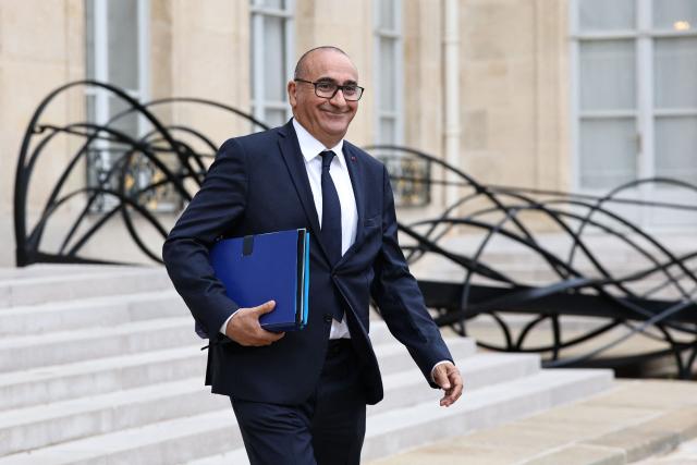 France's Interior Minister Laurent Nunez leaves after the weekly cabinet meeting at the Elysee Palace in Paris on August 31, 2026. (Photo by SIMON WOHLFAHRT / AFP)