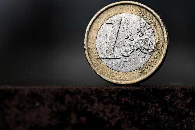 This illustration picture taken on August 31, 2026 in Frankfurt am Main, western Germany, shows a one Euro coin of Europe's Euro currency. (Photo by Kirill KUDRYAVTSEV / AFP)