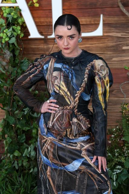 English actress Maisie Williams attends the US premiere of "Practical Magic 2" at Directors Village theatre in Los Angeles, on August 31, 2026. (Photo by VALERIE MACON / AFP)