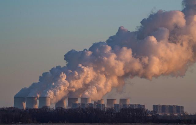 (FILES) A picture taken on November 30, 2019 shows a view of the Jaenschwalde Power Station near Peitz, eastern Germany. Improvised explosive devices were used on September 1, 2026 in a sabotage attack at the Preilack substation, part of the compound of th ecoal-fired Jaenschwalde power plant in eastern Germany, with several electricity lines damaged and supply briefly interrupted, police and a grid operator said. At least one of the devices detonated but others failed to go off, she said, adding that no one was hurt and there was no major blackout in the area, about 100 kilometres (60 miles) southeast of Berlin. (Photo by John MACDOUGALL / AFP)