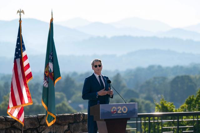 US Secretary of Treasury Scott Bessent speaks during a press conference at the close of the G20 Finance Ministers and Central Bank Governors’ meeting on its final day in Asheville, North Carolina, on September 1, 2026. (Photo by Allison Joyce / AFP)