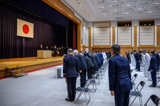 Japan's Prime Minister Sanae Takaichi speaks during the self defence forces senior commanders’ conference at the Ministry of Defence in Tokyo September 2, 2026. (Photo by Philip FONG / AFP)