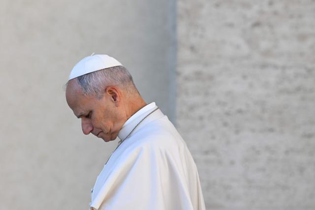 Pope Leo XIV looks on from his Papamobile during the weekly general audience at St Peter's Square in the Vatican on September 2, 2026. (Photo by Andreas SOLARO / AFP)