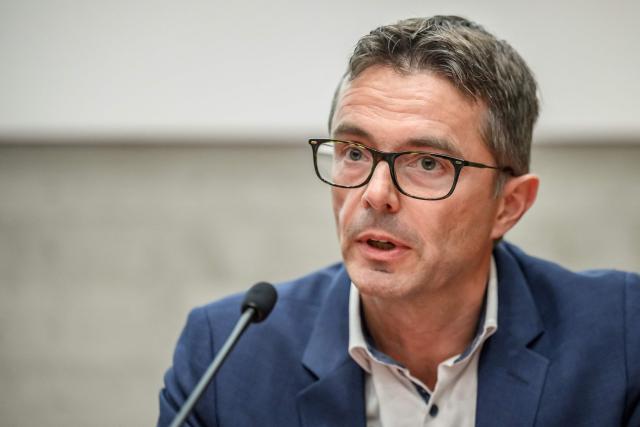 Lenzburg-Aarau District Attorney's Office head Christoph Ruedi speaks during a press conference following a shooting at a rave party in Aarau, in Schafisheim, northern Switzerland on September 2, 2026. A 43-year-old Swiss man was arrested on August 2, 2026 on "strong suspicion" of being behind a rare deadly gun attack at a rave in Switzerland, police said. The attack triggered an international manhunt for the shooter, who left an Italian woman dead and wounded five others, some seriously. (Photo by Fabrice COFFRINI / AFP)