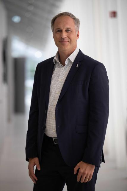 Director of human exploration and robotics at the European Space Agency (ESA) Daniel Neuenschwander poses at the headquarters in Paris on September 2, 2026. (Photo by LOU BENOIST / AFP)