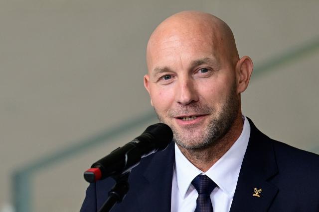 Germany's newly appointed Minster of Sport Ronald Rauhe speaks during his presentation at the Chancellery in Berlin on September 3, 2026. (Photo by John MACDOUGALL / AFP)