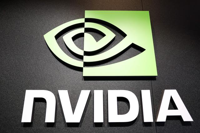 (FILES) The logo of Nvidia is seen during a production preview exhibitionin Taipei on May 21, 2025. Nvidia announced on September 3, 2026, that it will buy artificial intelligence platform Hugging Face for $12.9 billion, as the chipmaking giant seeks to diversify its hold on the AI sector. "I'm excited to announce that NVIDIA has agreed to acquire Hugging Face for $12,930,300,000. Together, we will scale Hugging Face's platform, strengthen its infrastructure and expand access to AI for developers and institutions worldwide," Nvidia CEO Jensen Huang said in a post on the company's website. (Photo by I-HWA CHENG / AFP)