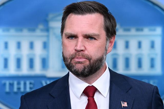 US Vice President JD Vance speaks during a press briefing in the James S. Brady Press Briefing Room at the White House in Washington, DC, on September 3, 2026. (Photo by Brendan SMIALOWSKI / AFP)