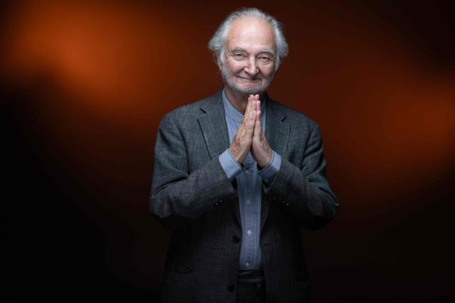 French economic and social theorist, writer and political adviser Jacques Attali poses during a photo session in Paris on September 3, 2026 . (Photo by Joel Saget / AFP)