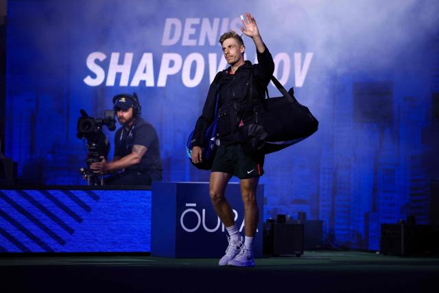 Canada's Denis Shapovalov arrives for the men's singles third round tennis match against USA's Ben Shelton on day six of the US Open tennis tournament at the USTA Billie Jean King National Tennis Center in New York City on September 4, 2026. (Photo by CHARLY TRIBALLEAU / AFP)