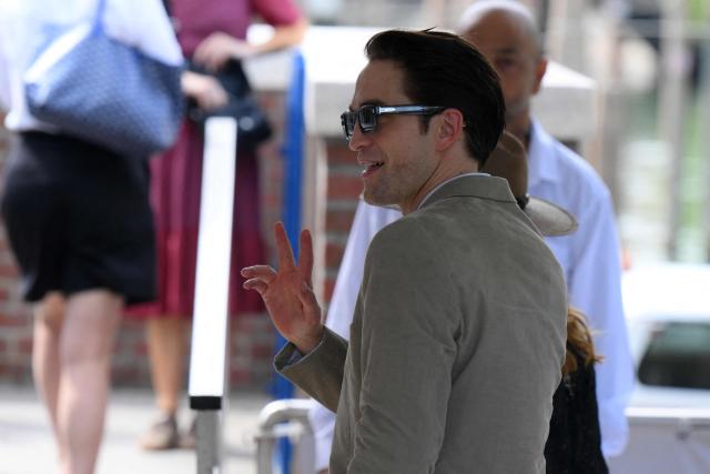 British actor Robert Pattinson arrives for a press conference and a photocall during the 83rd Venice International Film Festival at Venice Lido, on September 5, 2026. (Photo by Tiziana FABI / AFP)