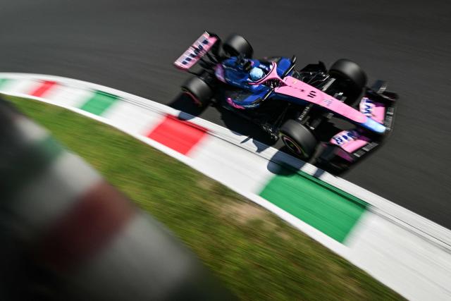 Alpine's French driver Pierre Gasly drives during the third practice session of the Italian Formula One Grand Prix at the Autodromo Nazionale Monza circuit in Monza, northern Italy on September 5, 2026. (Photo by Andrej ISAKOVIC / AFP)