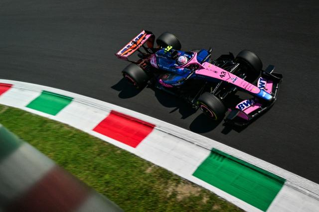 Alpine's Argentine driver Franco Colapinto drives during the third practice session of the Italian Formula One Grand Prix at the Autodromo Nazionale Monza circuit in Monza, northern Italy on September 5, 2026. (Photo by Andrej ISAKOVIC / AFP)