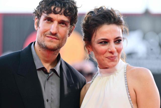 French actor Louis Garrel and Italian actress Jasmine Trinca attend the red carpet event before the screening of "Succedera Questa Notte" presented in competition at the 83rd International Venice Film Festival, at Venice Lido on September 5, 2026. (Photo by Stefano RELLANDINI / AFP)