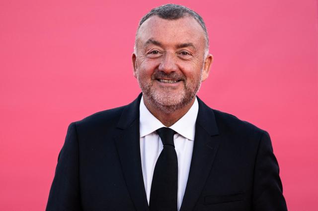 French Canal + France CEO Gerald-Brice Viret poses on the red carpet during the 52nd edition of the Deauville American film festival, in Deauville, northwestern France on September 5, 2026. (Photo by Guillaume SALIGOT / AFP)