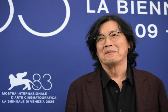Director Lee Chang-Dong attends the photocall of "Possible Love" (Ga-Neung-han sa-rang) presented in competition at the 83rd International Venice Film Festival, at Venice Lido on September 6, 2026. (Photo by Tiziana FABI / AFP)