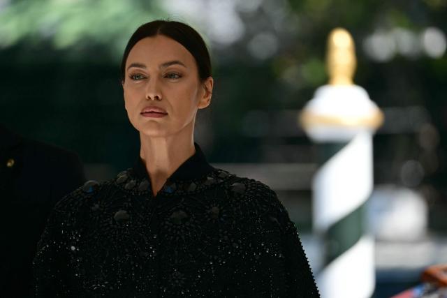 Russian model Irina Shayk arrives at the Excelsior Pier during the 83rd Venice International Film Festival at Venice Lido, on September 6, 2026. (Photo by Stefano Rellandini / AFP)