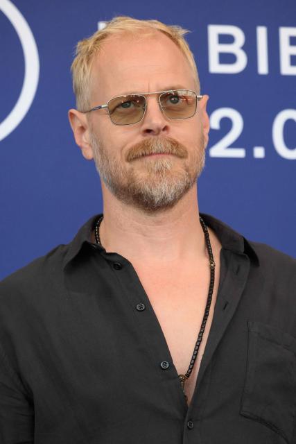 Danish director May El-Toukhy (R) attends the photocall of "Woman Unknown" (Kvinde Ukendt) presented in competition at the 83rd International Venice Film Festival, at Venice Lido on September 6, 2026. (Photo by Tiziana FABI / AFP)