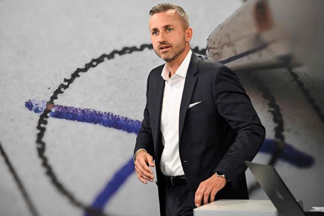 Ulrich Siegmund, top candidate in the Saxony-Anhalt state election for the far-right Alternative for Germany (AfD) is interviewed after exit poll results were announced on public broadcaster ZDF at the fair grounds during Saxony-Anhalt's state elections in Magdeburg, eastern Germany on September 6, 2026. Germany's far-right AfD won key regional elections September 6, 2026 by a landslide with at least 44 percent of the vote in the eastern state of Saxony-Anhalt, said exit polls by two public broadcasters. (Photo by Tobias SCHWARZ / AFP)