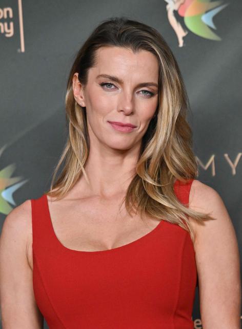 US actress Betty Gilpin attends Night Two of the 78th Emmy Awards at the Peacock Theater in Los Angeles on September 6, 2026. (Photo by LISA O'CONNOR / AFP)