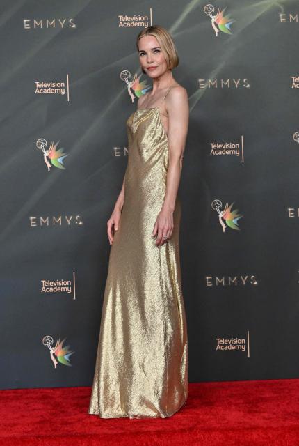US actress Leslie Bibb attends Night Two of the 78th Emmy Awards at the Peacock Theater in Los Angeles on September 6, 2026. (Photo by LISA O'CONNOR / AFP)
