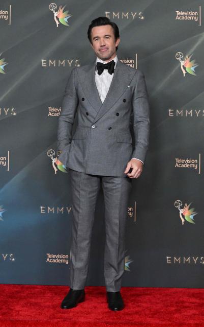 US actor producer Rob Mcelhenney attends Night Two of the 78th Emmy Awards at the Peacock Theater in Los Angeles on September 6, 2026. (Photo by LISA O'CONNOR / AFP)