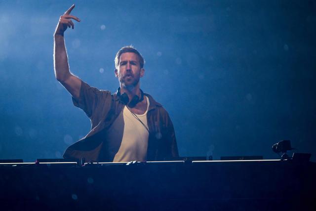 Scottish DJ Calvin Harris performs on stage during the third day of Rock in Rio music festival at Rio 2016 Olympic Park in Rio de Janeiro, Brazil early on September 7, 2026. (Photo by MAURO PIMENTEL / AFP)
