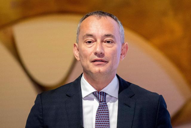 Nickolay Mladenov, the high representative for Gaza under the US-backed "Board of Peace" tasked with implementing the October 2025 ceasefire plan, speaks at the Hili Forum 2026 in Abu Dhabi on September 7, 2026. Mladenov said that a failure to move forward in Gaza paired with rising violence in the West Bank are making a two-state solution "impossible". (Photo by FADEL SENNA / AFP)