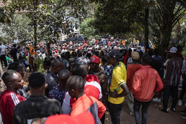 TOPSHOT - Burundian nationals gather outside their embassy to apply for border passes as they prepare to travel back to their country following the Kenyan government’s directive on undocumented small-scale traders, in Nairobi on September 7, 2026. With less than a year to go before presidential and legislative elections in which his re-election is not guaranteed, William Ruto called on September 2 for the closure on Monday "of all small businesses" run by foreigners in Kenya, during a meeting with Kenyan entrepreneurs. (Photo by SIMON MAINA / AFP)