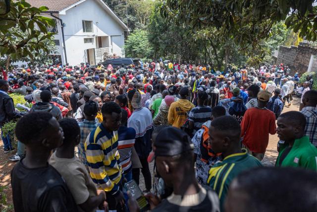 Burundian nationals gather outside their embassy to apply for border passes as they prepare to travel back to their country following the Kenyan government’s directive on undocumented small-scale traders, in Nairobi on September 7, 2026. (Photo by SIMON MAINA / AFP)