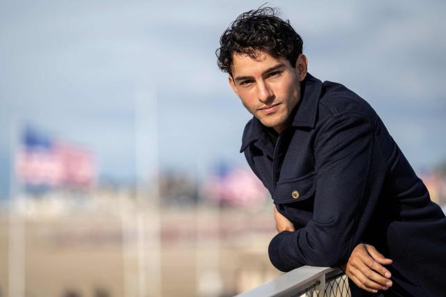 Member of the Breakthrough Award Jury (Jury de la Revelation) French actor Sayyid El Alami poses for pictures at the top of the Pavillon des Bains during the 52nd edition of the Deauville American film festival, in Deauville, northwestern France on September 7, 2026. (Photo by Guillaume SALIGOT / AFP)
