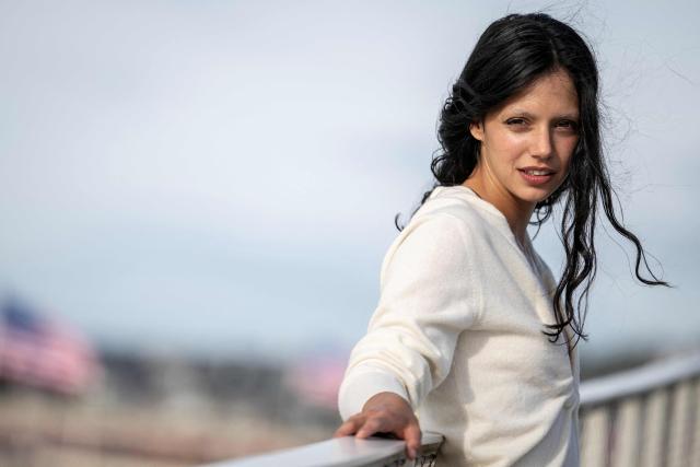 Member of the Breakthrough Award Jury (Jury de la Revelation) French actress Noee Abita poses for pictures at the top of the Pavillon des Bains during the 52nd edition of the Deauville American film festival, in Deauville, northwestern France on September 7, 2026. (Photo by Guillaume SALIGOT / AFP)