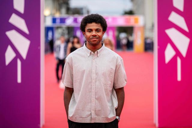 French actor Calixte Broisin-Doutaz poses on the red carpet upon arrival for the 52nd edition of the Deauville American film festival, in Deauville, northwestern France on September 7, 2026. (Photo by Guillaume SALIGOT / AFP)