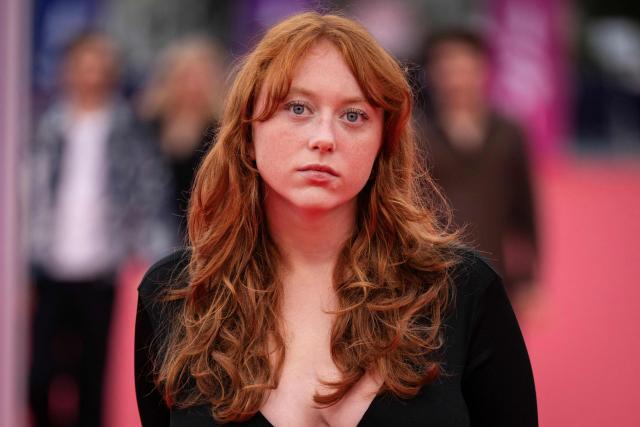 French actress Milla Agid poses on the red carpet upon arrival for the 52nd edition of the Deauville American film festival, in Deauville, northwestern France on September 7, 2026. (Photo by Guillaume SALIGOT / AFP)
