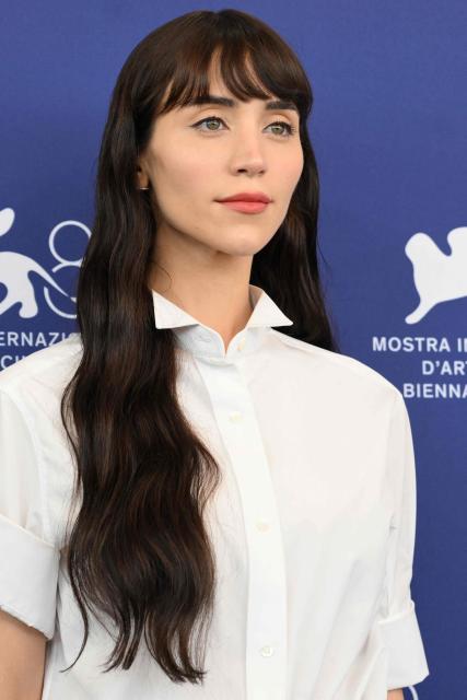US actress and model Caylee Cowan attends the photocall of "Company" presented in competition at the 83rd International Venice Film Festival, at Venice Lido on September 8, 2026. (Photo by Tiziana FABI / AFP)