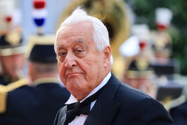 President of Plastic Omnium Laurent Burelle arrives for a State dinner organised by France's President Emmanuel Macron for South Korea's President Lee Jae Myung at the Elysee Presidential Palace, in Paris on September 8, 2026. (Photo by Ludovic MARIN / AFP)