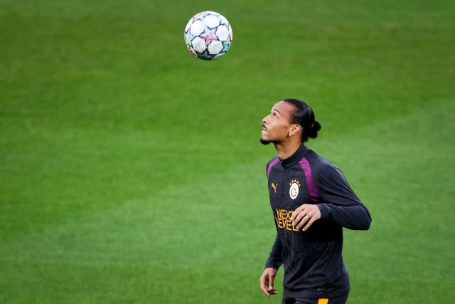 Galatasaray's German forward #10 Leroy Sane attends a training session at Alvalade stadium in Lisbon on September 8, 2026, ahead of the UEFA Champions League first round day 1 football match between Sporting CP and Galatasaray. (Photo by FILIPE AMORIM / AFP)