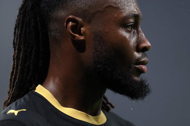 Manchester City's Ghanaian forward #42 Antoine Semenyo is pictured during the UEFA Champions League first round day 1 football match between FC Porto and Manchester City at Dragao stadium in Porto on September 8, 2026. (Photo by PATRICIA DE MELO MOREIRA / AFP)