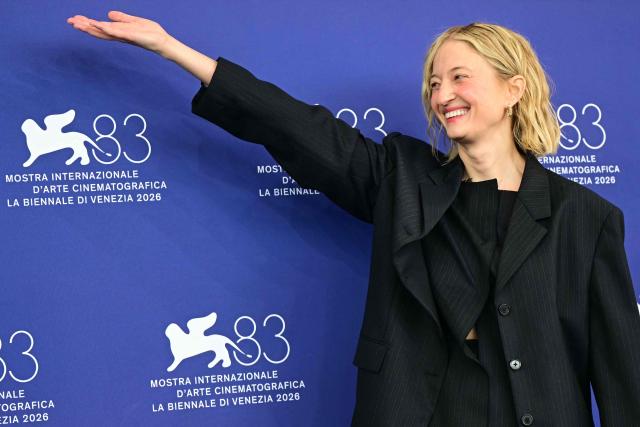 Italian actress Alba Rohrwacher attends the photocall of "Un bon petit soldat" (A good little soldier) presented in competition at the 83rd International Venice Film Festival, at Venice Lido on September 9, 2026. (Photo by Stefano Rellandini / AFP)