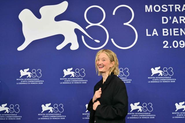 Italian actress Alba Rohrwacher attends the photocall of "Un bon petit soldat" (A good little soldier) presented in competition at the 83rd International Venice Film Festival, at Venice Lido on September 9, 2026. (Photo by Stefano RELLANDINI / AFP)