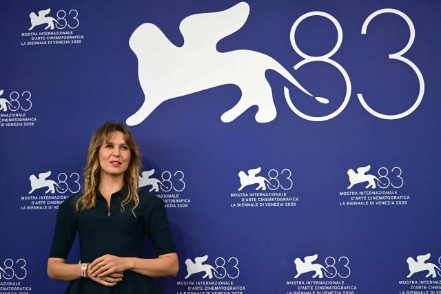 Italian actress Elena Radonicich attends the photocall of "Il fuoco che ti porti dentro" (The Fire within you) presented in competition at the 83rd International Venice Film Festival, at Venice Lido on September 9, 2026. (Photo by Stefano Rellandini / AFP)