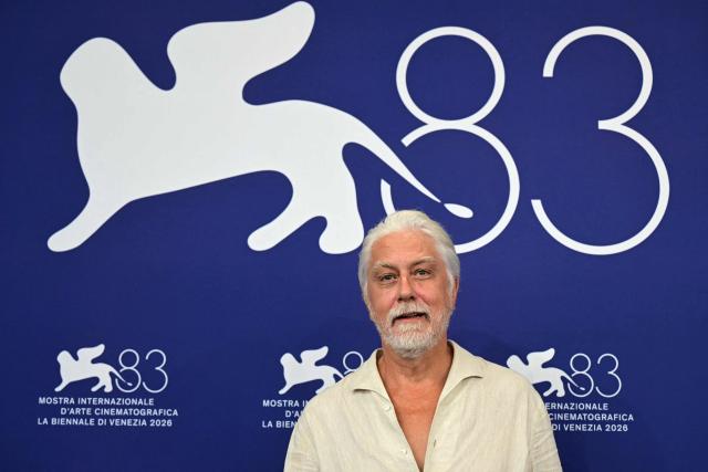 Italian actor Tommaso Ragno attends the photocall of "Il fuoco che ti porti dentro" (The Fire within you) presented in competition at the 83rd International Venice Film Festival, at Venice Lido on September 9, 2026. (Photo by Stefano Rellandini / AFP)