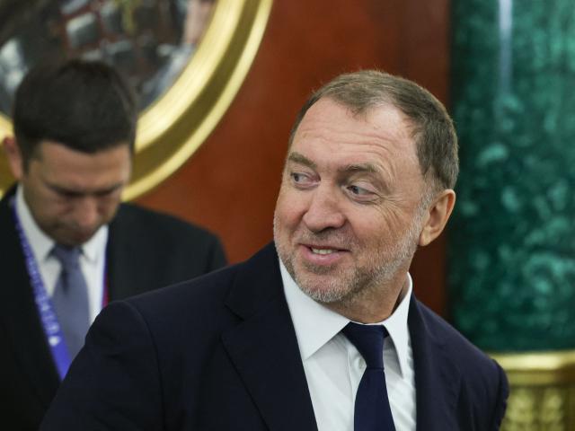 Russian oligarch Oleg Deripaska attends the meeting of Russian and Vietnamese presidents in Moscow on September 9, 2026. (Photo by MAXIM SHIPENKOV / POOL / AFP)