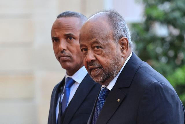 Djibouti's President Ismael Omar Guelleh arrives for a dinner with delegation members of the International Space Summit at Elysee Palace in Paris on September 9, 2026. The two-day International Space Summit brings together nearly 120 delegations to discuss global space governance. (Photo by Ludovic MARIN / AFP)