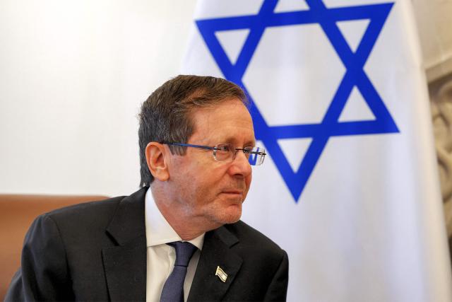Israel's President Isaac Herzog meets with Cyprus' President at the Presidential Palace in Nicosia on September 10, 2026. (Photo by Yiannis Kourtoglou / POOL / AFP)