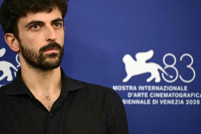 Israeli journalist and filmmaker Yuval Abraham attends the photocall of "Naza" presented in competition at the 83rd International Venice Film Festival, at Venice Lido on September 10, 2026. (Photo by Stefano Rellandini / AFP)