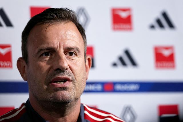 France's national rugby union team head coach François Ratier speaks during a press conference to announce the squad for the upcoming WXV Global Series 2026 rugby union match between France and New Zealand, in Marcoussis, south of Paris, on September 10, 2026. (Photo by Anne-Christine POUJOULAT / AFP)