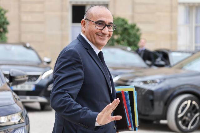 France's Interior Minister Laurent Nunez leaves after the weekly cabinet meeting at the Elysee Palace in Paris on September 10, 2026. (Photo by Ludovic MARIN / AFP)