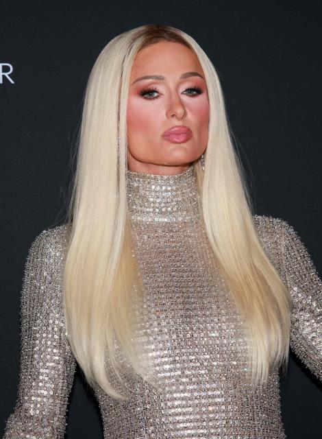 US media personality Paris Hilton attends the Kering Foundation's 5th annual Caring for Women Dinner at The Pool in New York City on September 10, 2026. (Photo by Leonardo MUNOZ / AFP)