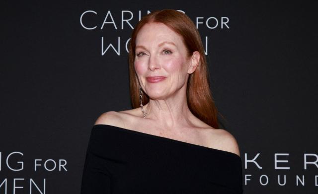 US actress Julianne Moore attends the Kering Foundation's 5th annual Caring for Women Dinner at The Pool in New York City on September 10, 2026. (Photo by Leonardo MUNOZ / AFP)